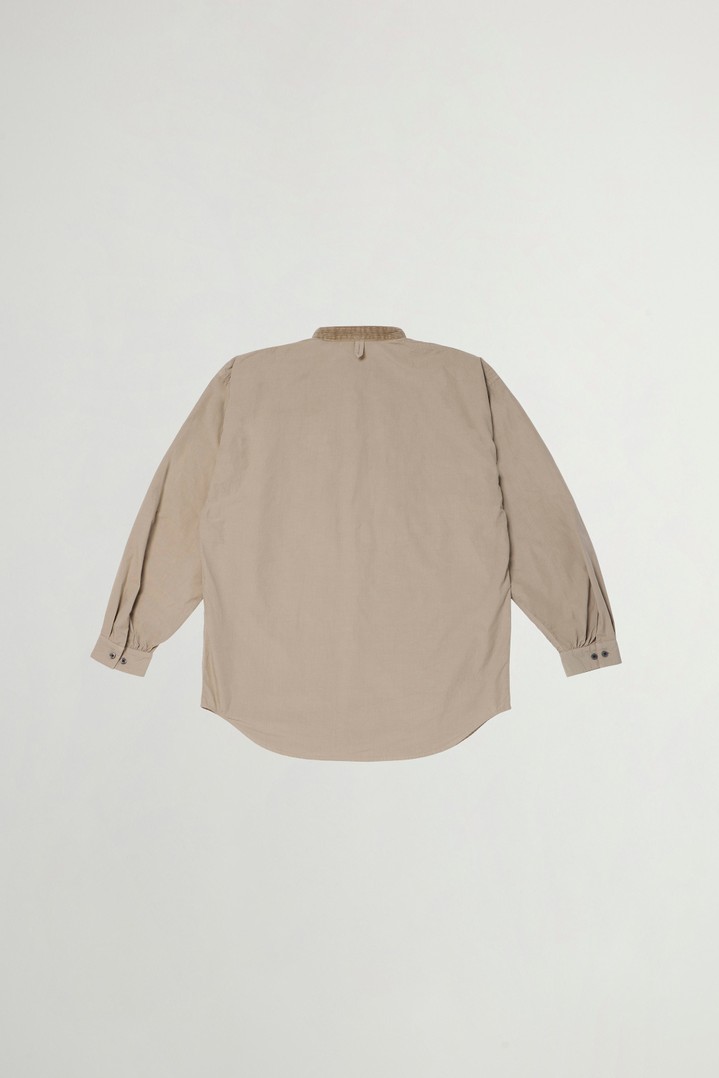 ORGANIC COTTON STAND COLLAR SHIRT Beige photo 2 | Woolrich