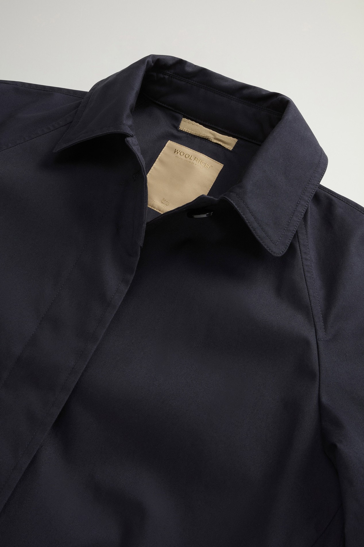 Trench Coat in Pure Cotton Blue photo 6 | Woolrich