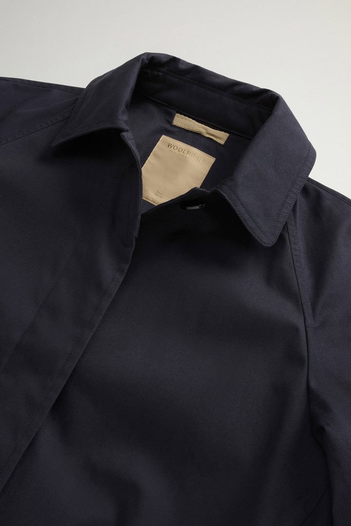 Trench Coat in Pure Cotton Blue photo 6 | Woolrich
