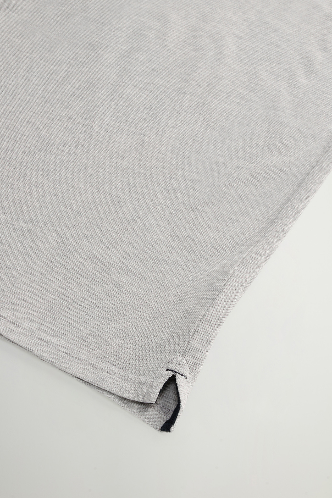 Pure Cotton Pique Polo Gray photo 7 | Woolrich