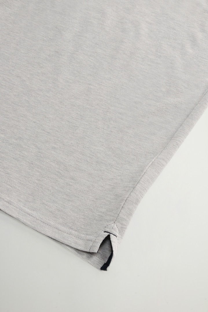 Pure Cotton Pique Polo Gray photo 7 | Woolrich