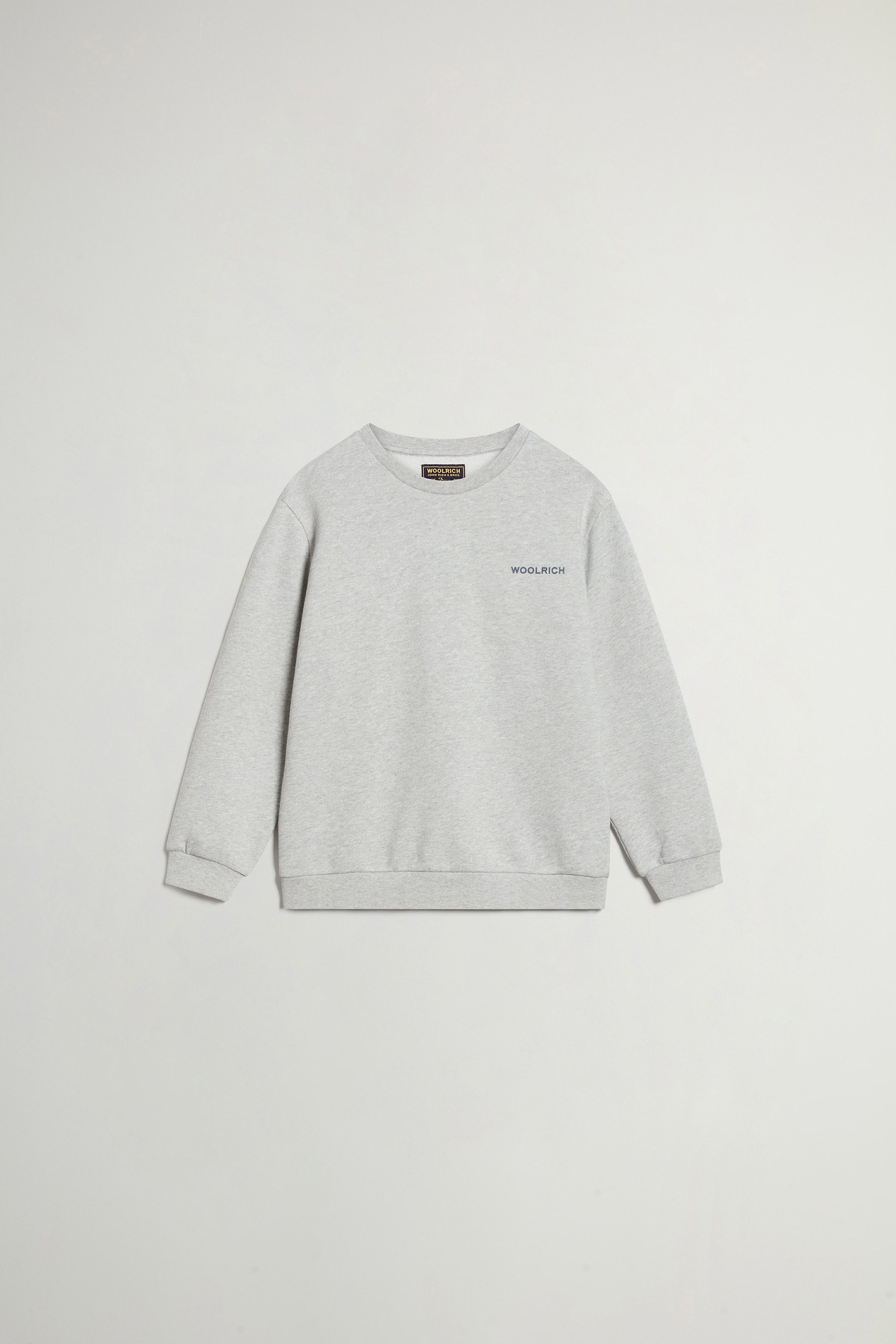 LOGO CREWNECK Gray photo 1 | Woolrich