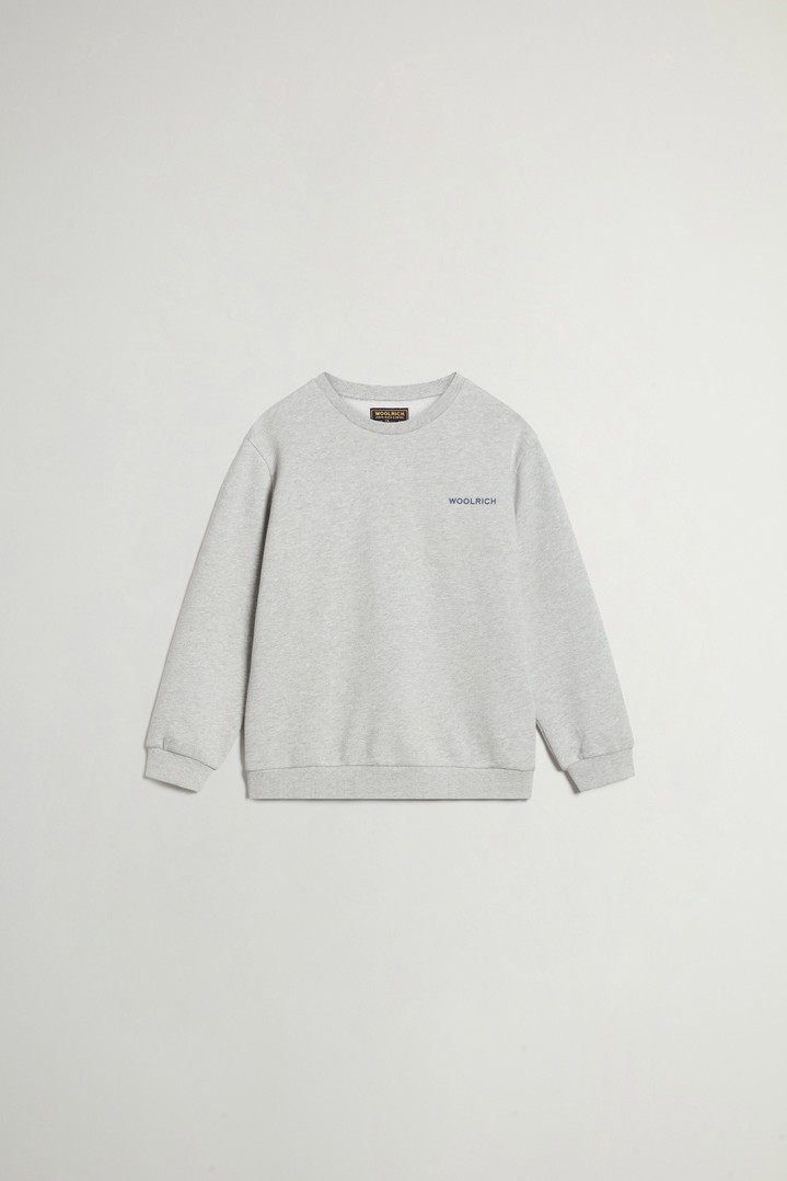 LOGO CREWNECK Gray photo 1 | Woolrich