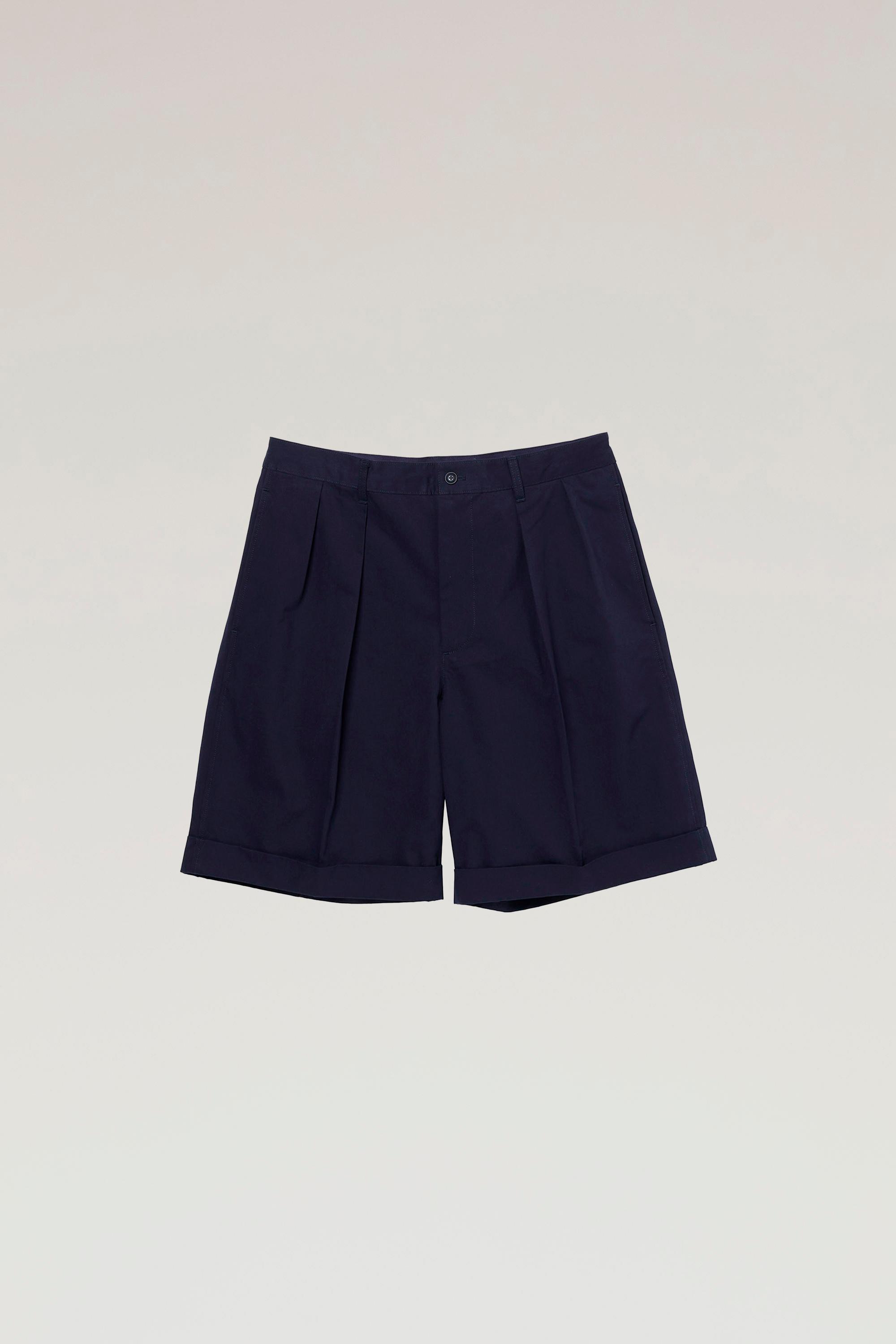 Cavalry Twill Cotton Blend Shorts Blue photo 1 | Woolrich