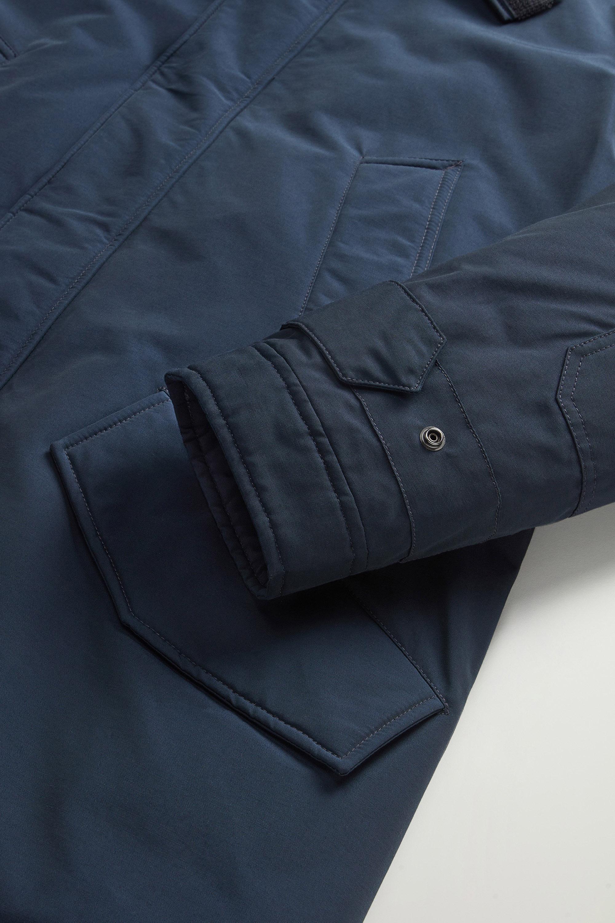 Polar Parka in Ramar Cloth with High Collar Blue photo 7 | Woolrich