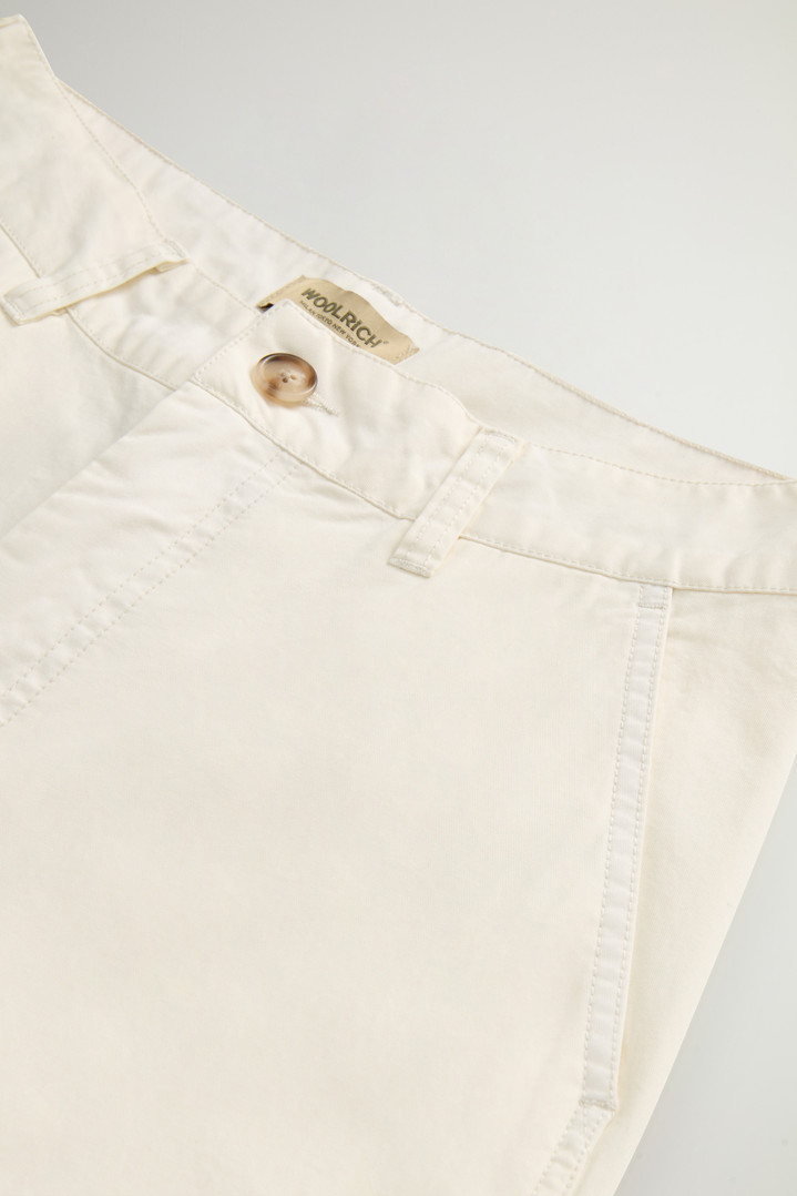 Garment-Dyed Pure Cotton Chino Pants White photo 3 | Woolrich