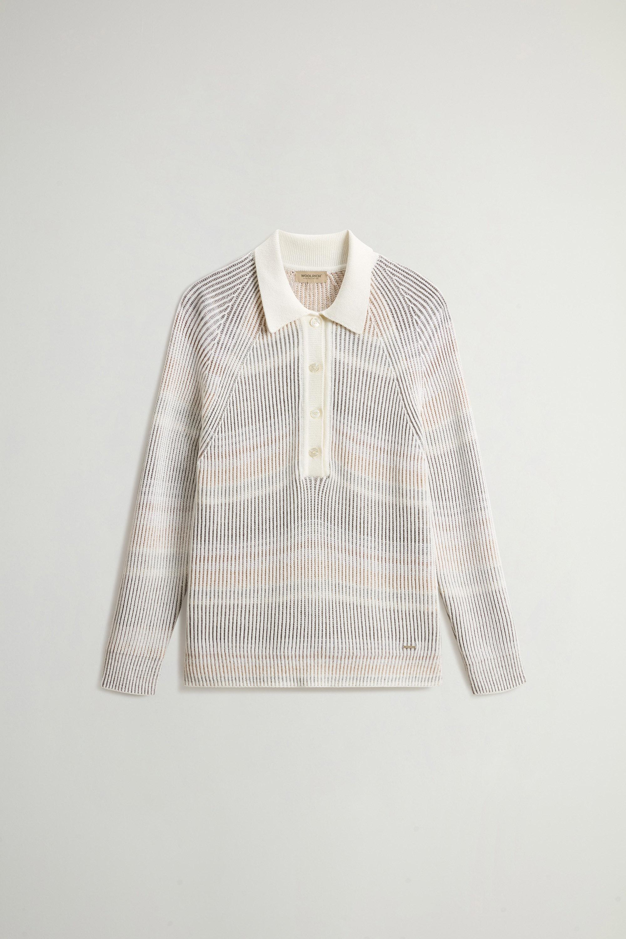 COTTON VISCOSE POLO White photo 5 | Woolrich