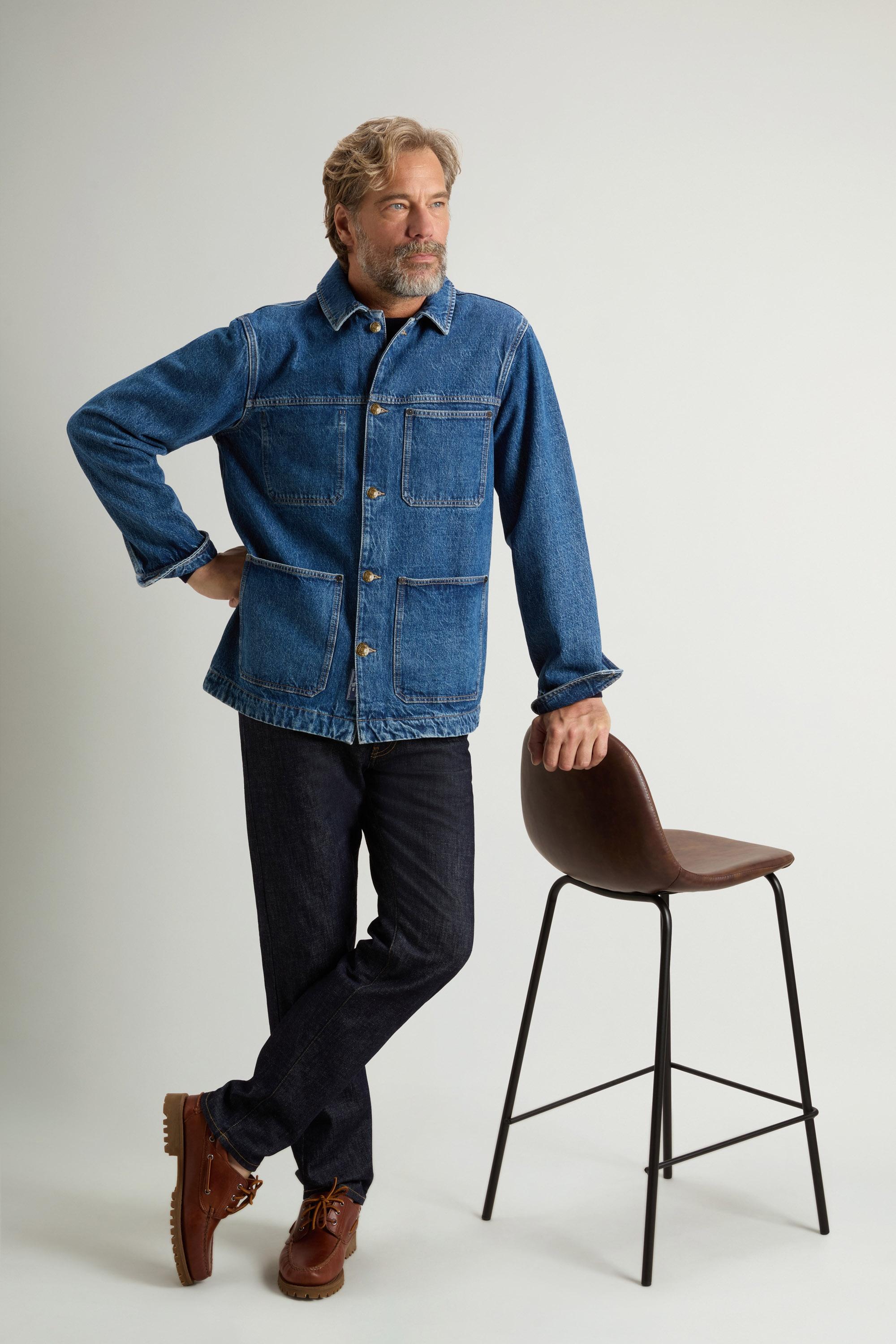 Surchemise en denim de pur coton Bleu photo 1 | Woolrich