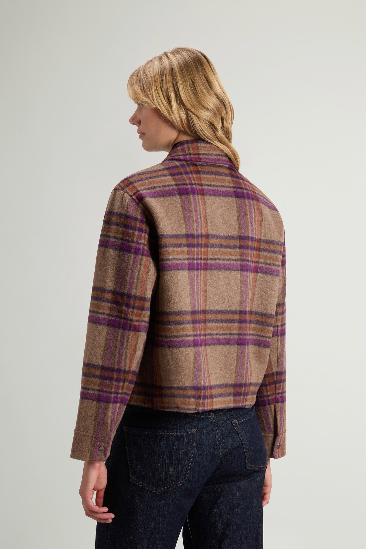 Jack van dubbelgeweven wolmix Bruin photo 3 | Woolrich