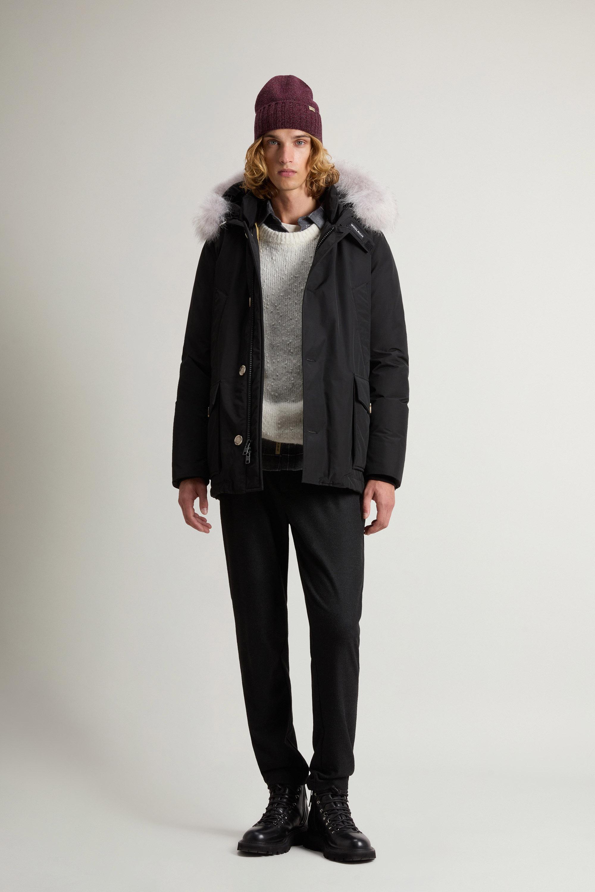 Arctic Anorak in Ramar Cloth with Detachable Fur Black photo 1 | Woolrich