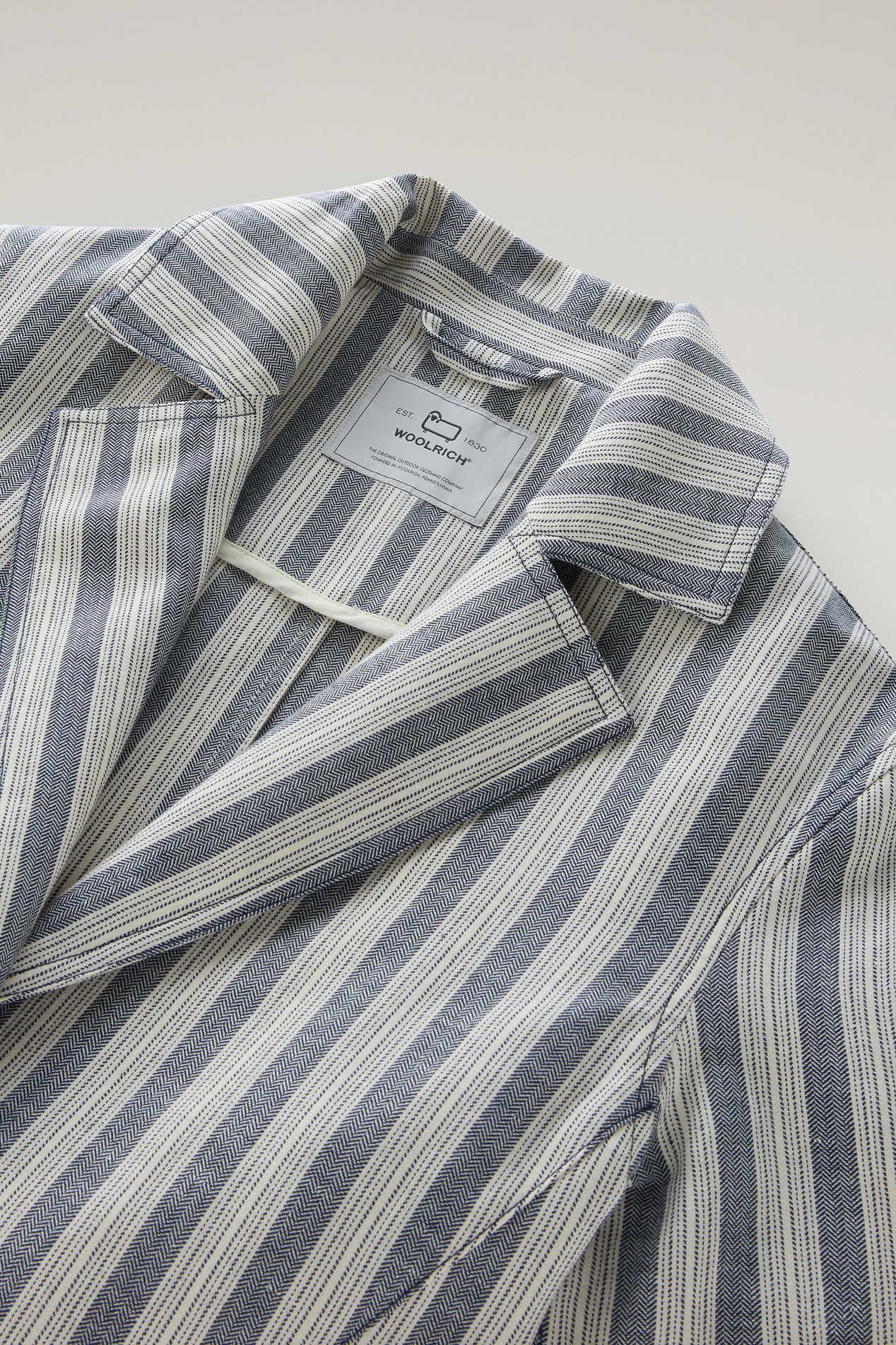 Marine Jacket in Cotton and Linen Multicolor photo 2 | Woolrich