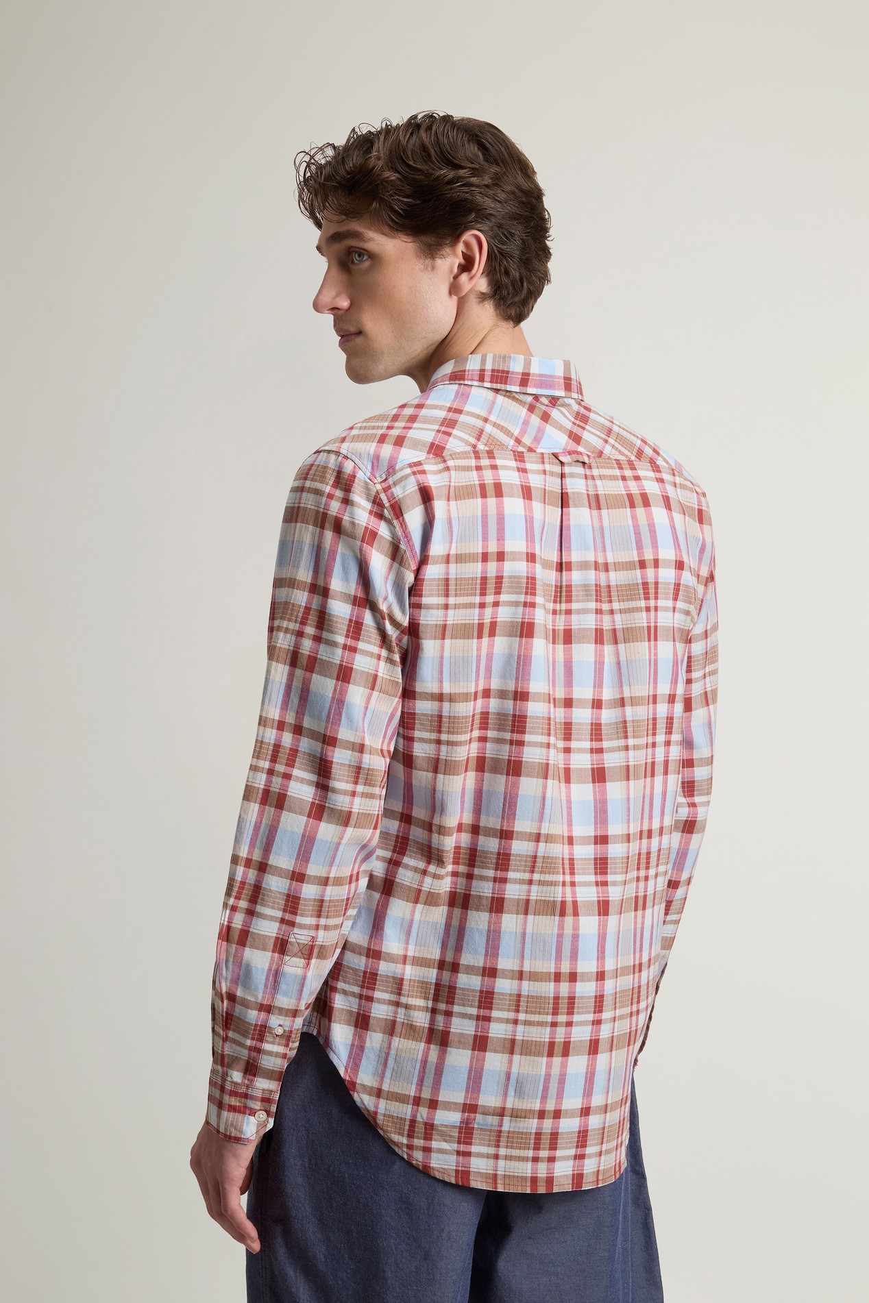 SUMMER CHECK WARREN SHIRT Red photo 3 | Woolrich