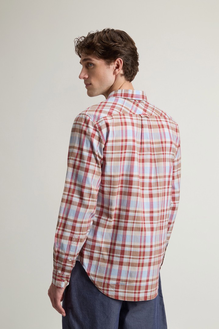 SUMMER CHECK WARREN SHIRT Red photo 3 | Woolrich