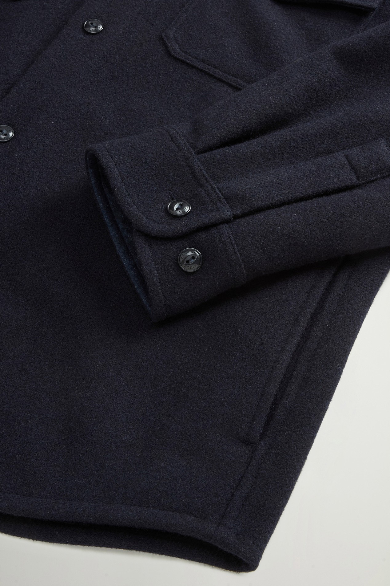 Ranger Overshirt in Recycled Italian Wool Blend Blue photo 3 | Woolrich