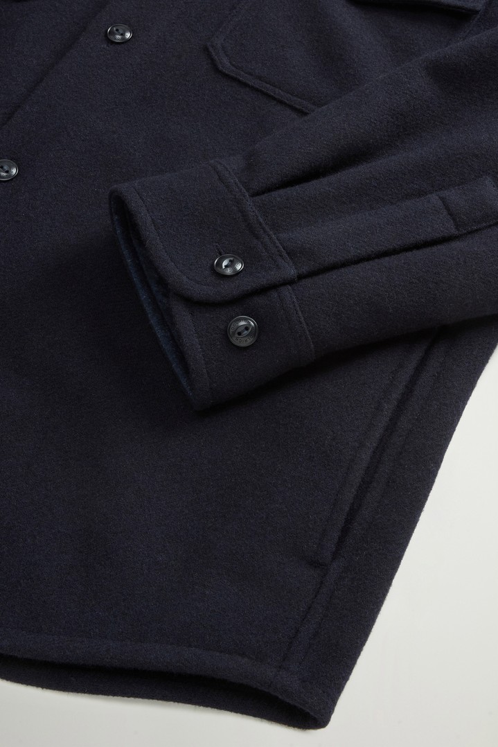Ranger Overshirt in Recycled Italian Wool Blend Blue photo 3 | Woolrich