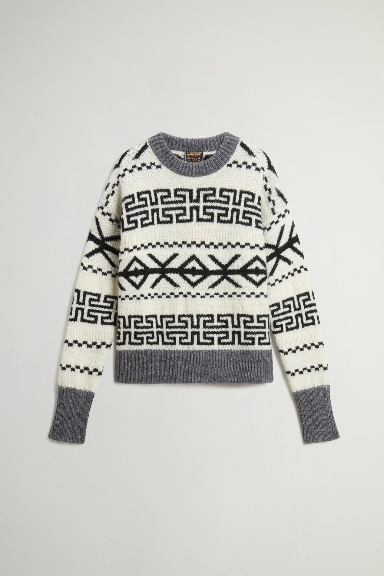 FAIRISLE CREWNECK White photo 5 | Woolrich