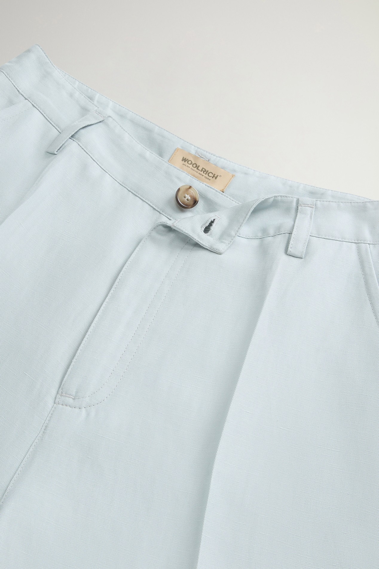 Pants in Linen Blend Blue photo 4 | Woolrich