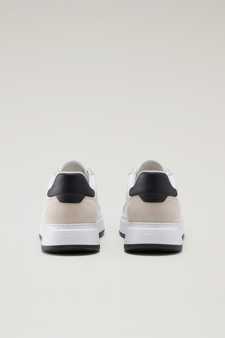 Sneakers Arrow in Leather with Suede Inserts Blue photo 3 | Woolrich