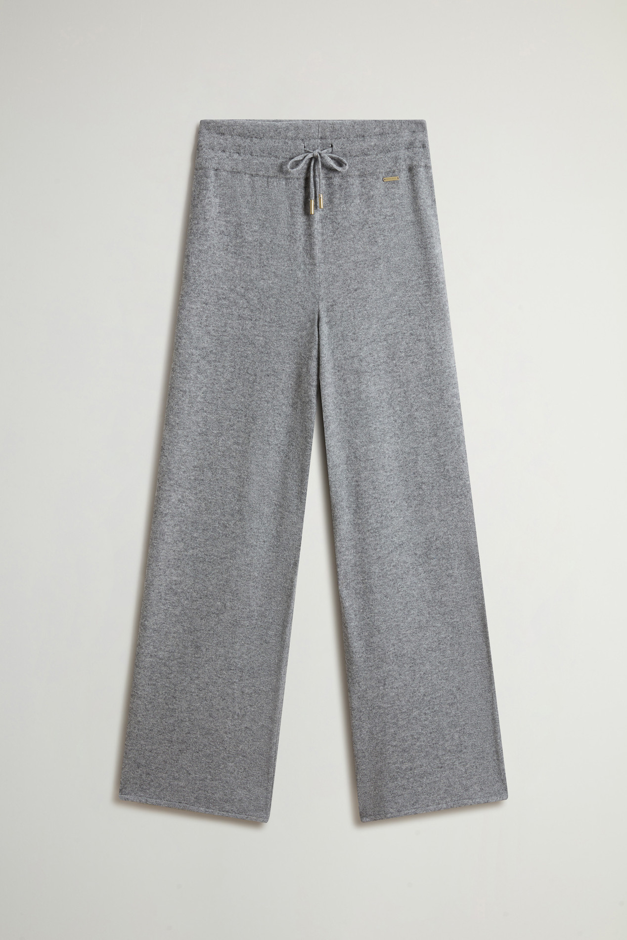 Wide-Leg Pants in Virgin Wool and Cashmere Blend Gray photo 3 | Woolrich