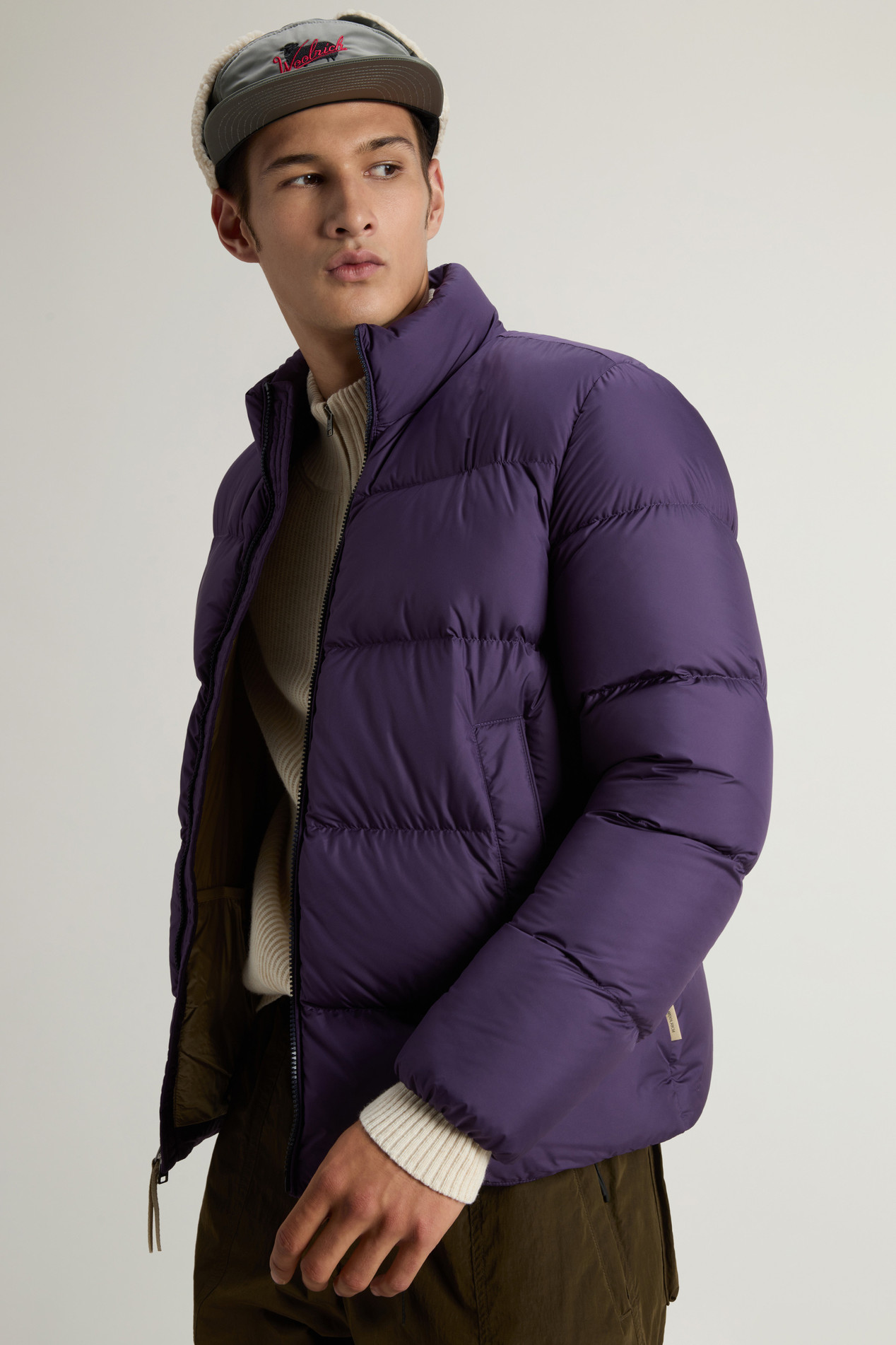 Cloud Down Jacket in Microfiber Purple photo 4 | Woolrich