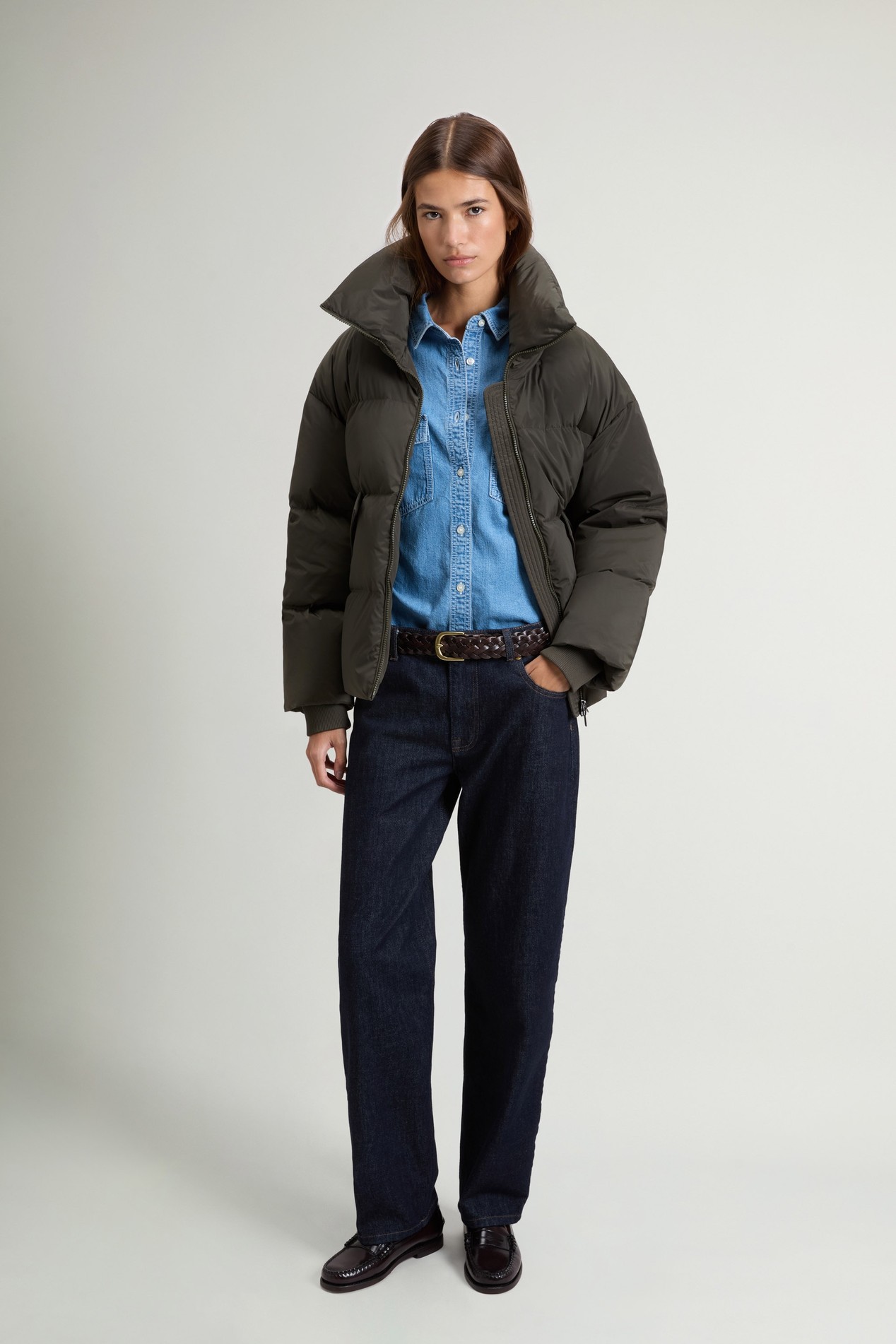 KELLY SHORT JACKET Green photo 2 | Woolrich