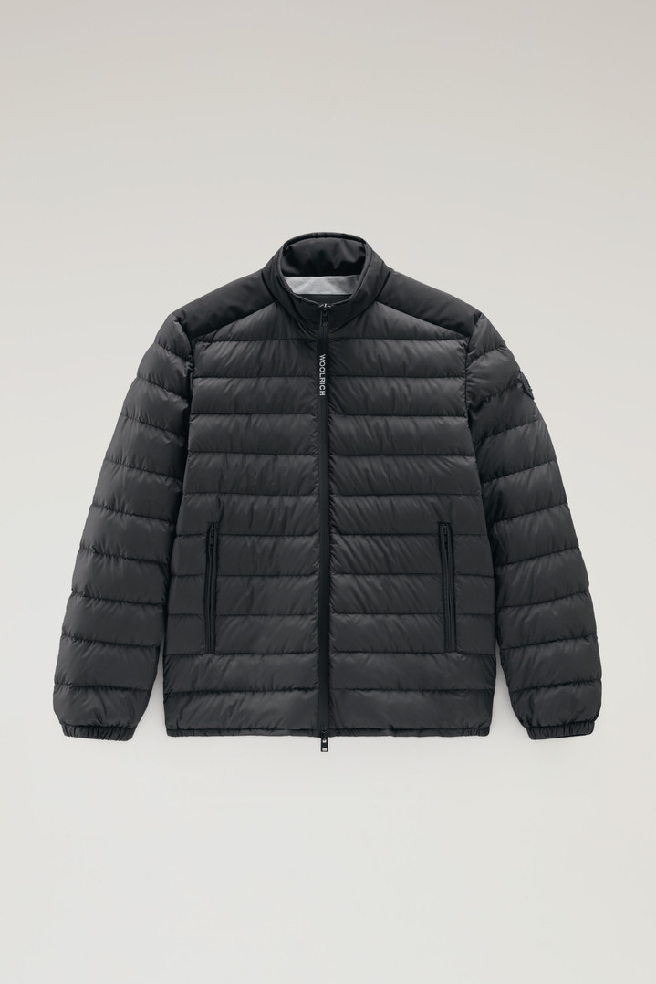 Bering Tech Lightweight Hybrid Down Jacket in Microfibre Black photo 1 | Woolrich