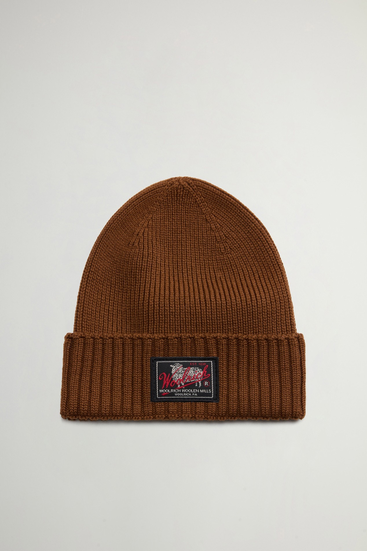 LEGACY PATCH BEANIE Brown photo 2 | Woolrich