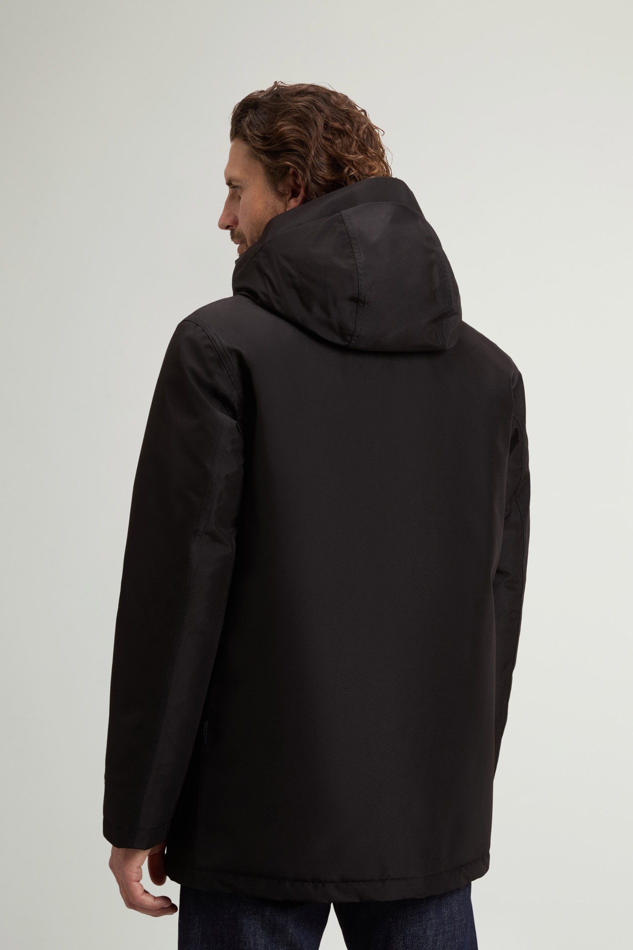 Waterproof Parka in Recycled Two-Layered GORE-TEX Fabric Black photo 3 | Woolrich