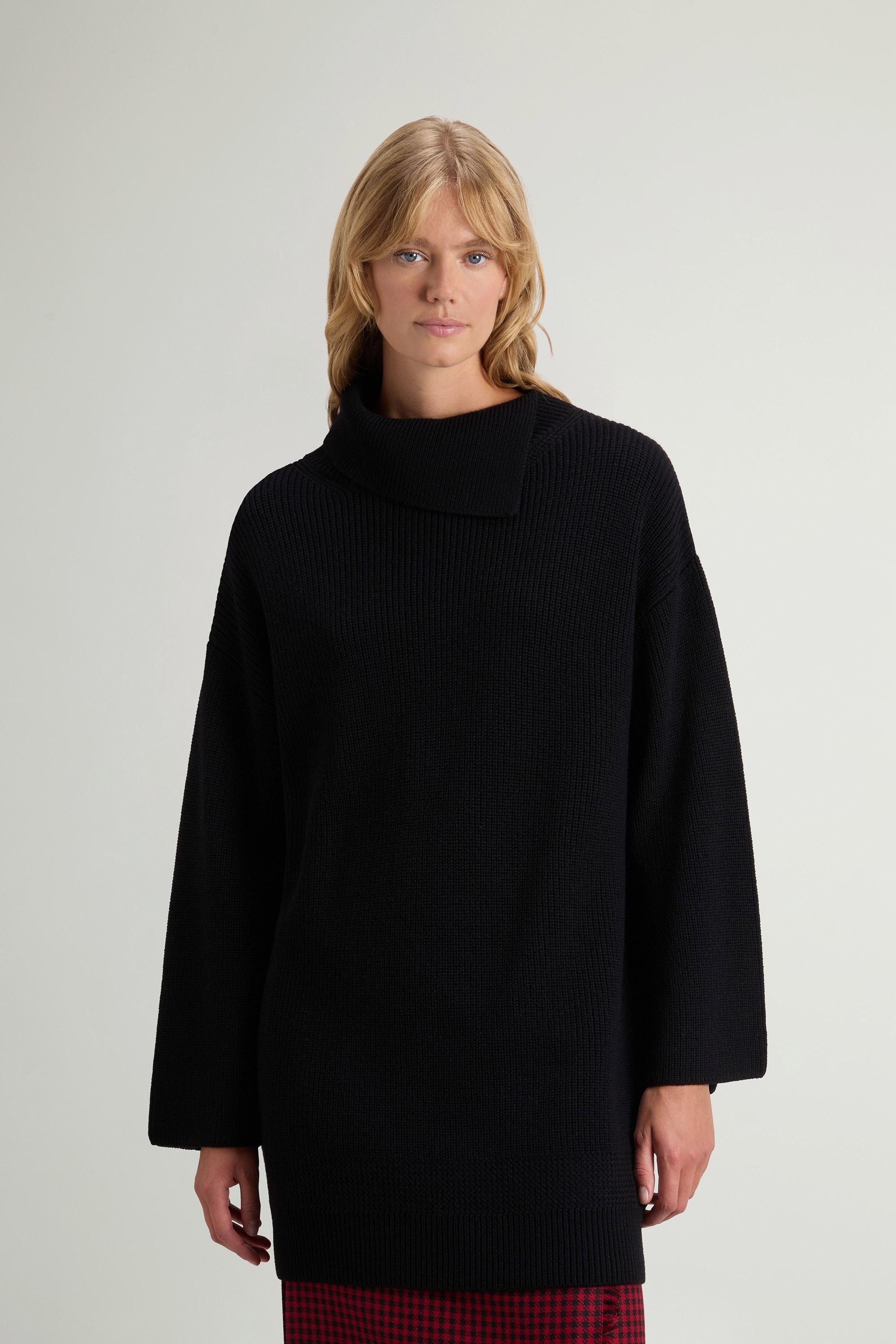 Turtleneck Sweater in Pure Merino Virgin Wool Black photo 1 | Woolrich