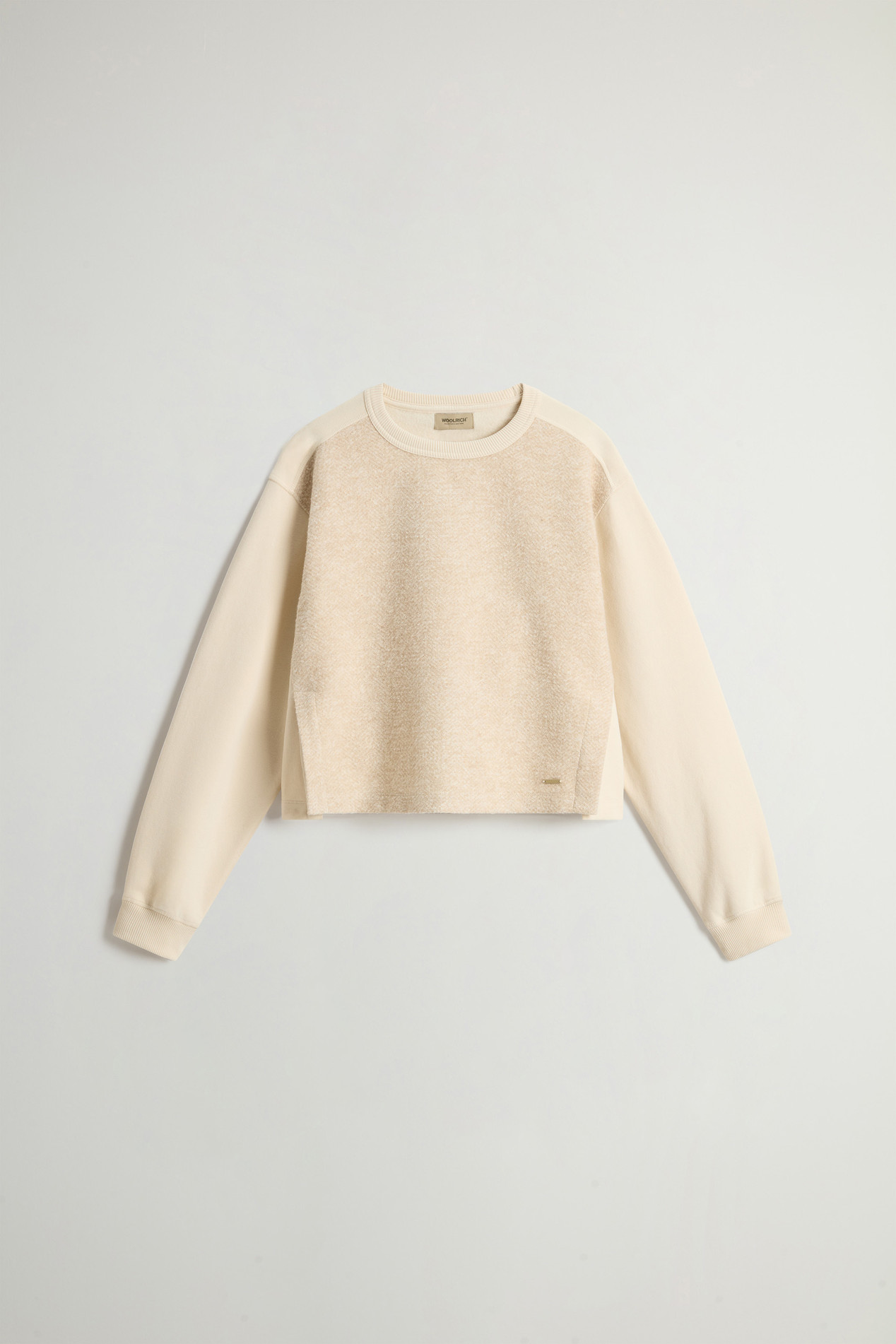 MIXED FLEECE CREWNECK Beige photo 5 | Woolrich