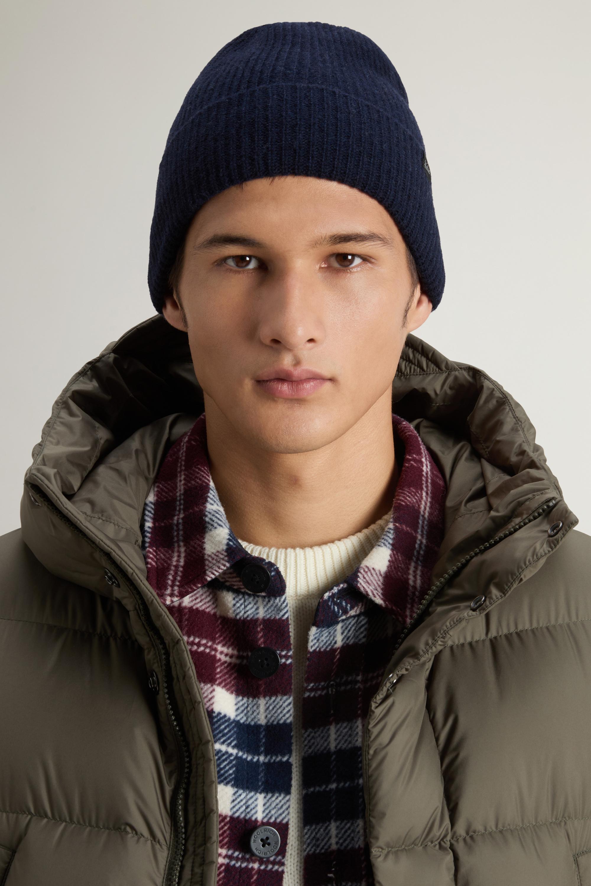 Beanie in Wool Blend Blue photo 4 | Woolrich