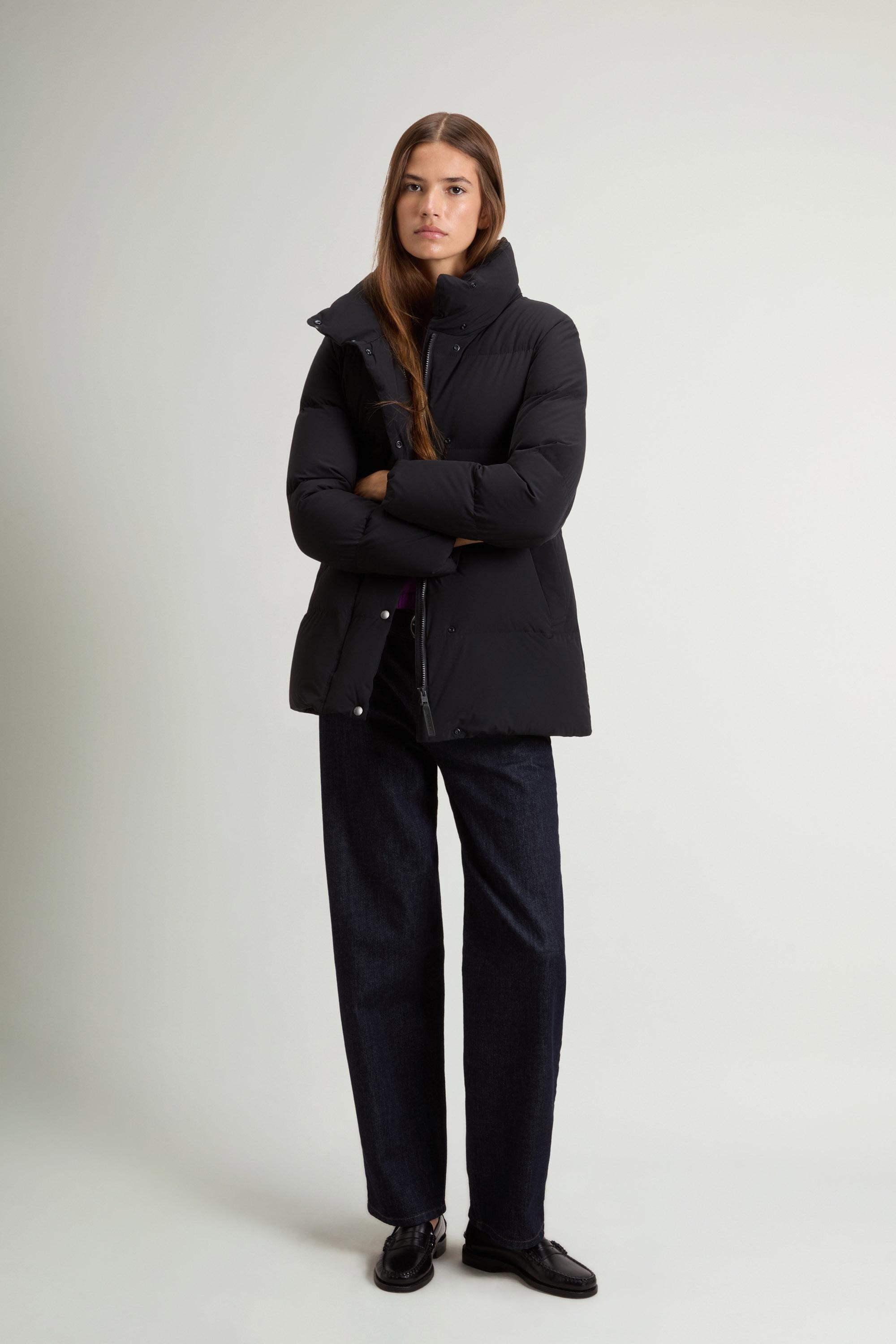 Cappotto trapuntato Madison in nylon elasticizzato Nero photo 1 | Woolrich