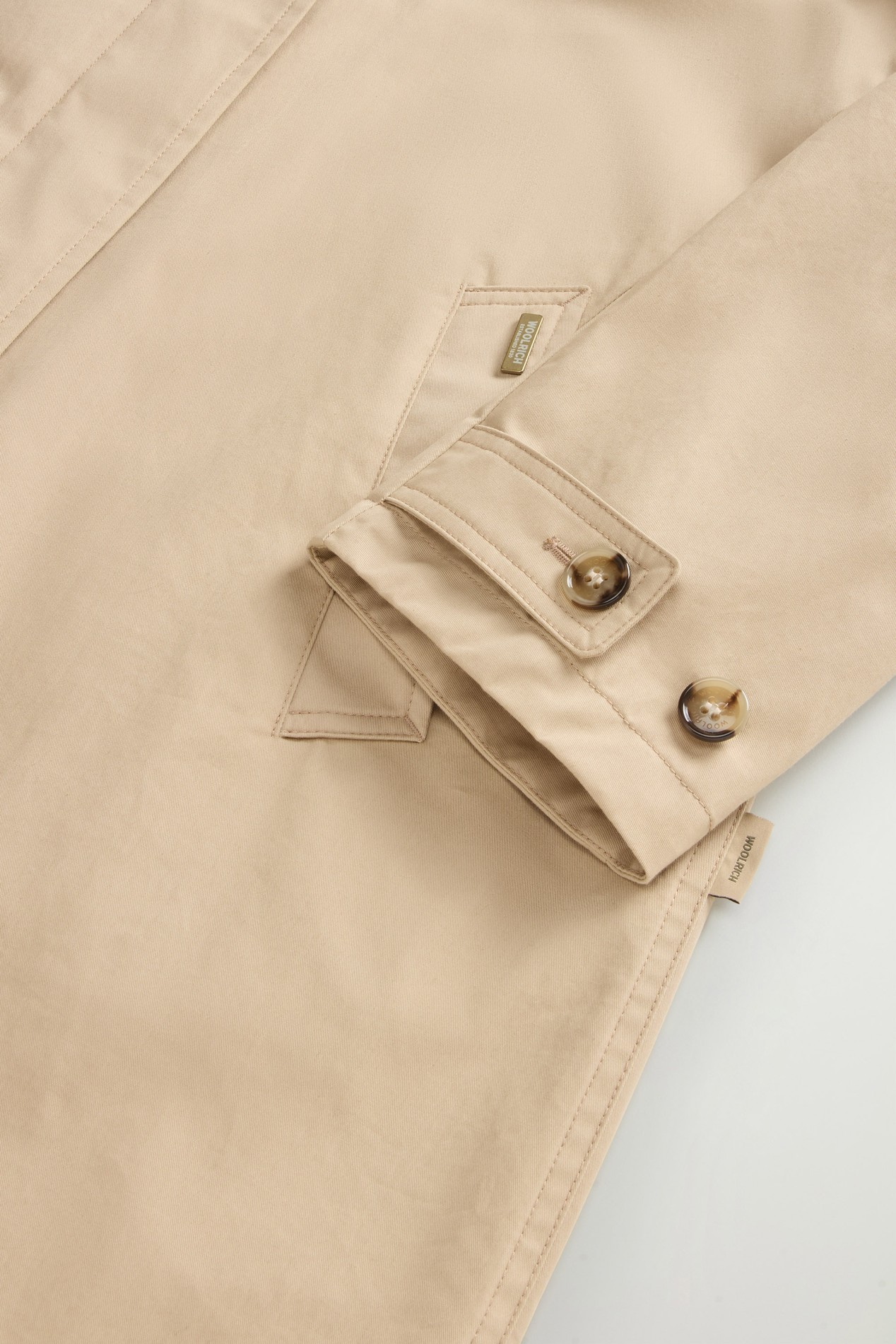 TECH COTTON COAT Beige photo 7 | Woolrich