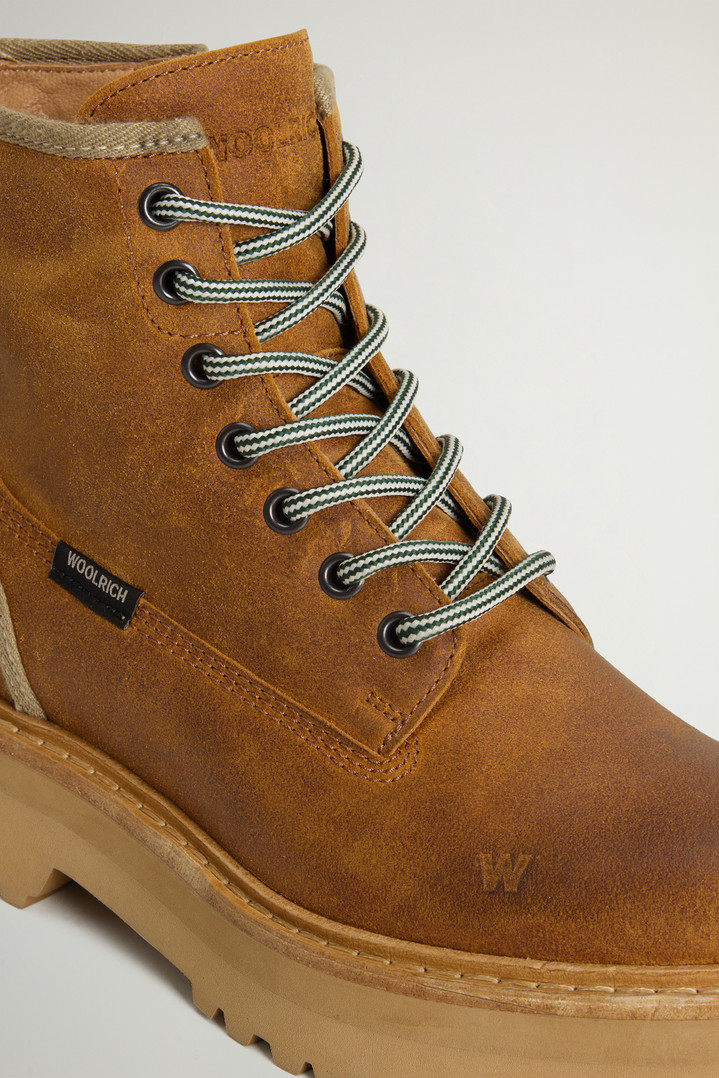 Main Combat Boots in Brushed Suede Brown photo 5 | Woolrich