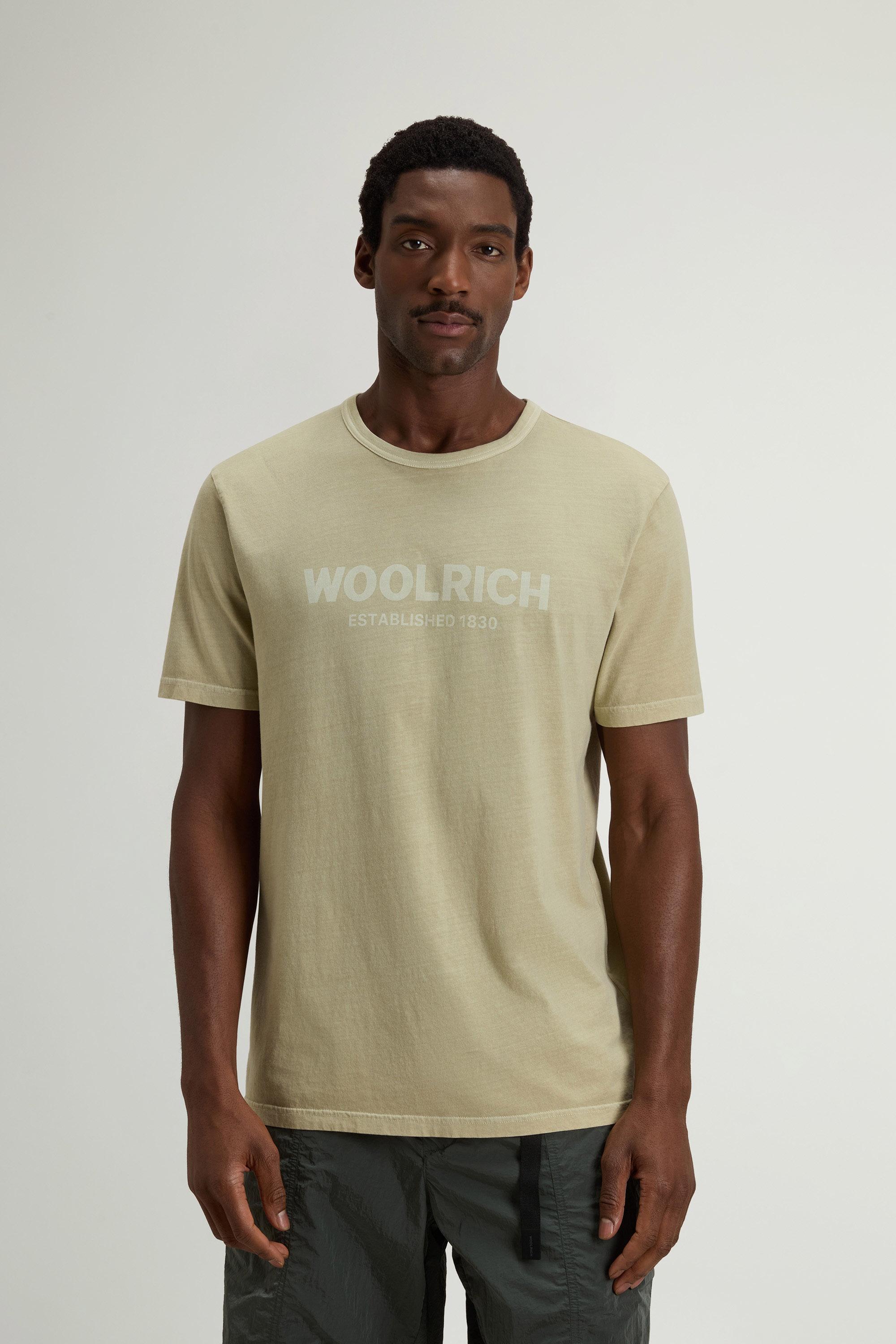 Stückgefärbtes T-Shirt aus reiner Baumwolle Beige photo 1 | Woolrich