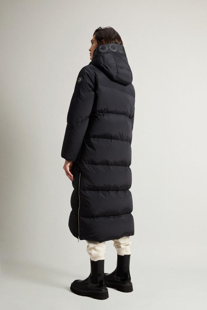 Aurora Long Parka in Stretch Nylon Black photo 3 | Woolrich