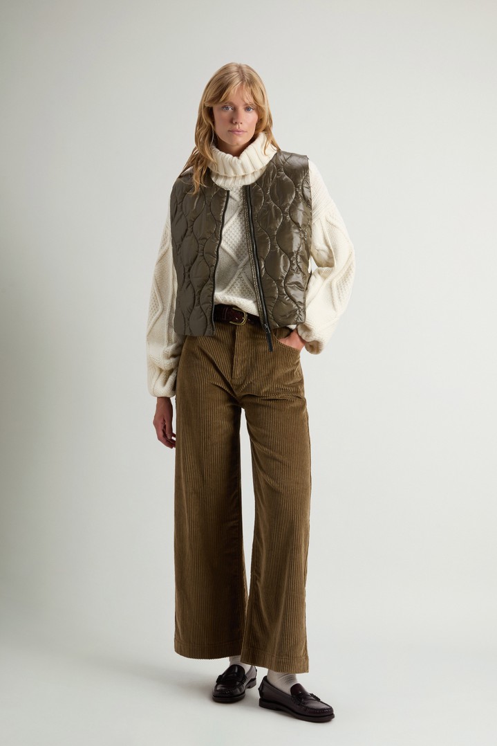 Packable Quilted Vest in Urban Light Nylon Green photo 2 | Woolrich
