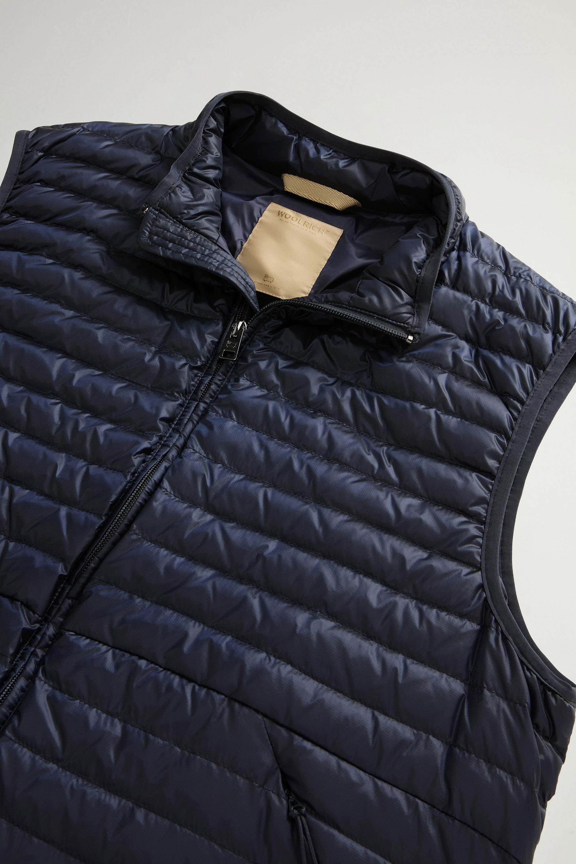 Allen Padded Vest in Ripstop Nylon Blue photo 6 | Woolrich
