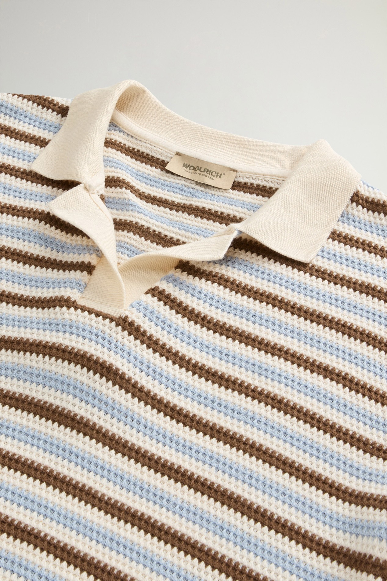 Gestreiftes Poloshirt aus einer Baumwollmischung Multifarben photo 2 | Woolrich