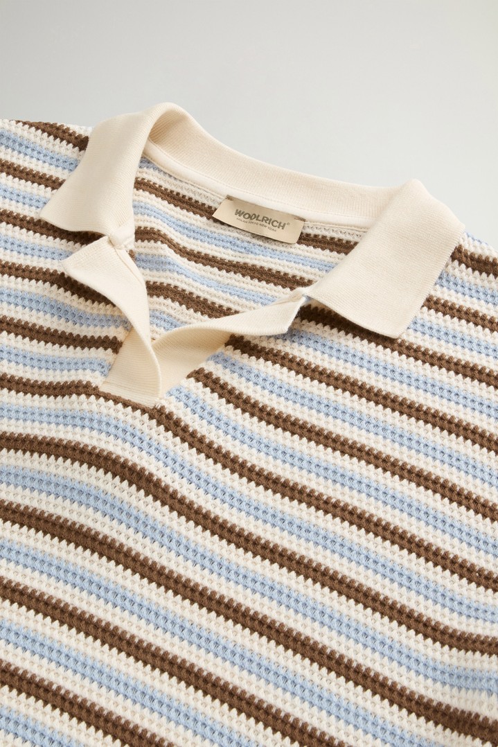 Gestreiftes Poloshirt aus einer Baumwollmischung Multifarben photo 2 | Woolrich