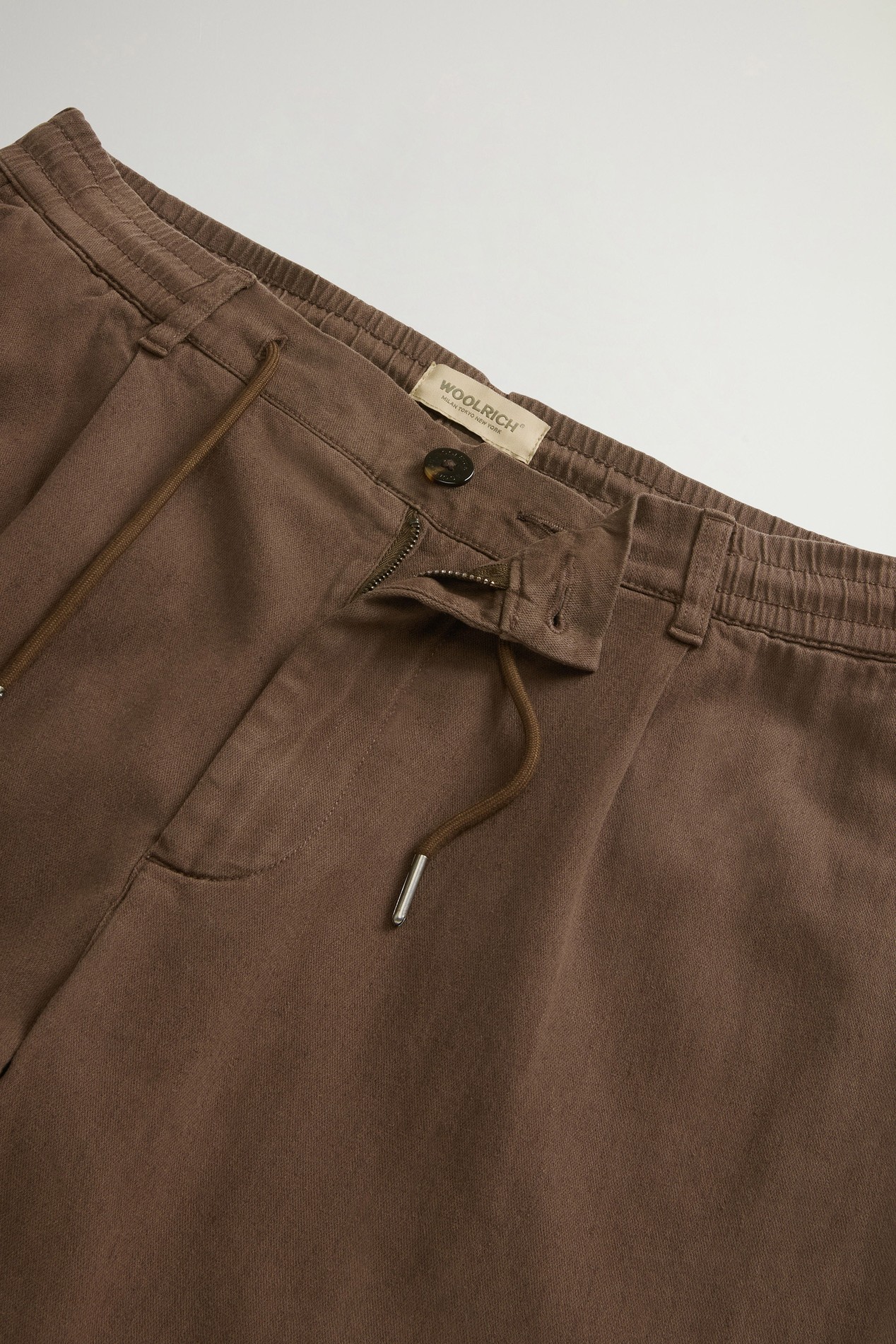 LINEN BLEND MILTON PANT GD Brown photo 4 | Woolrich