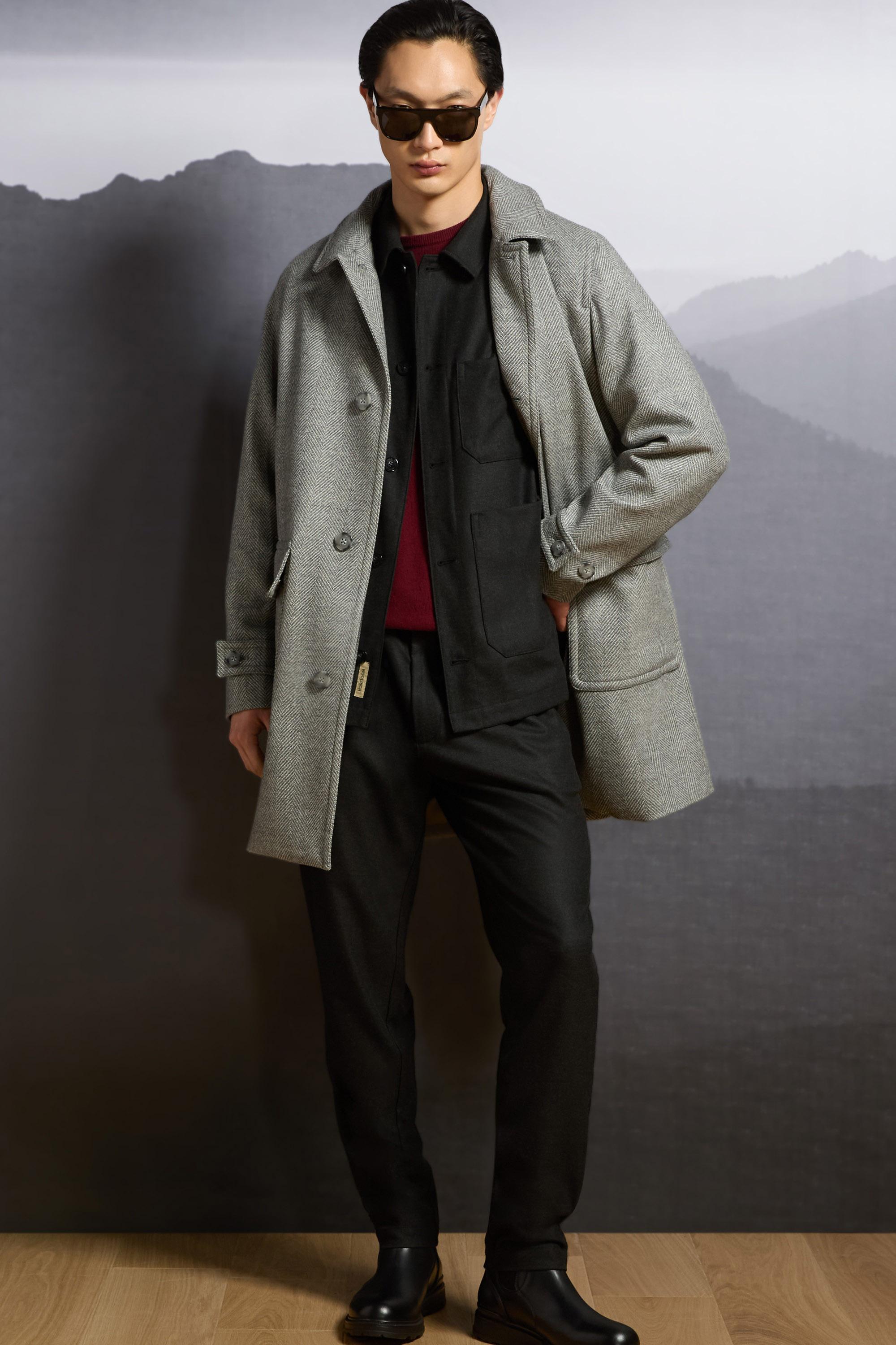 Milton Pants in Wool-Blend Flannel Gray photo 6 | Woolrich