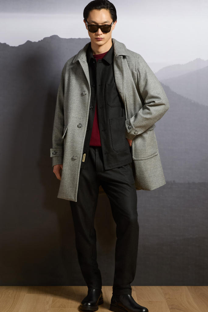 Milton Pants in Wool-Blend Flannel Gray photo 6 | Woolrich