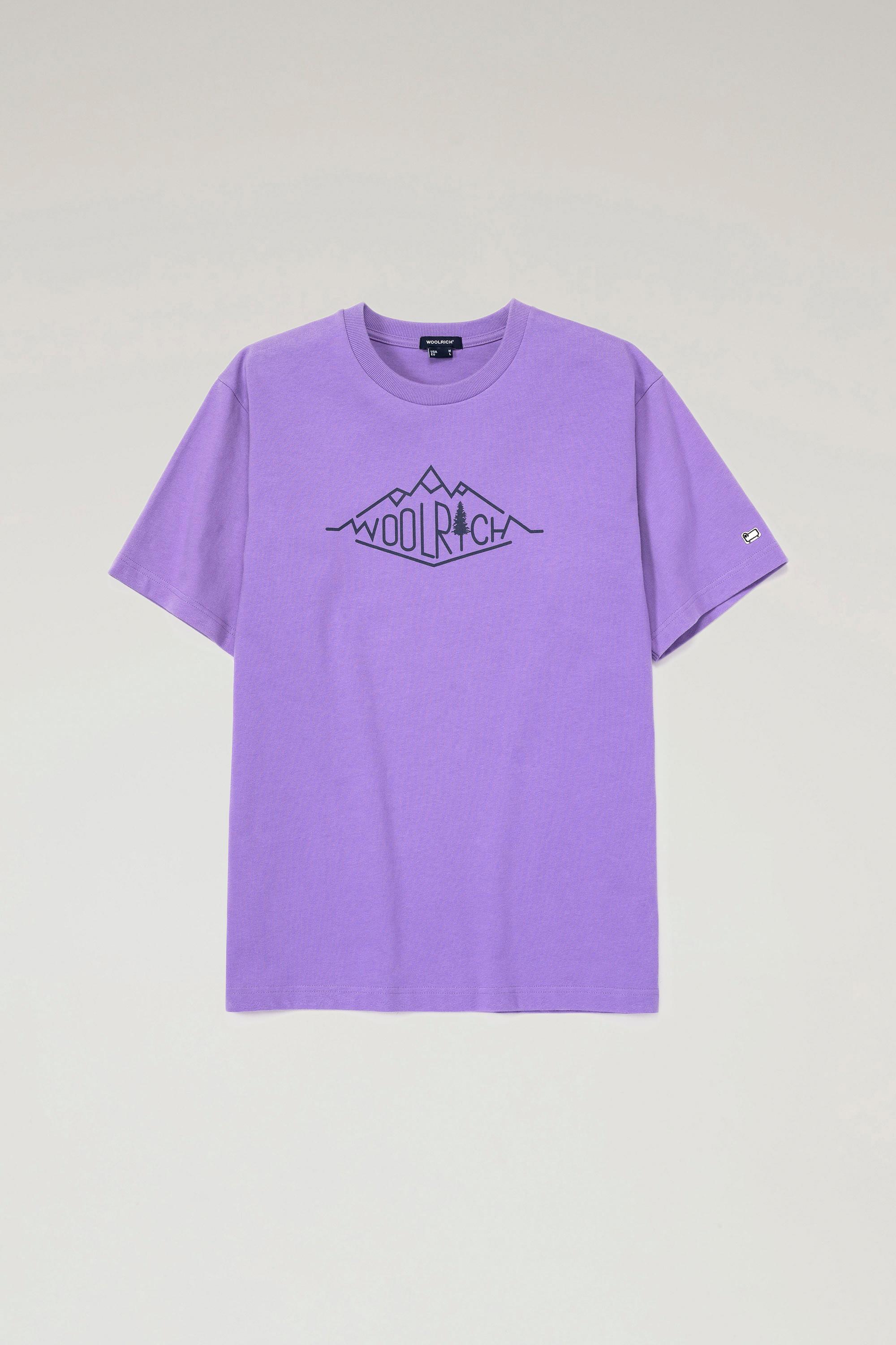 Mountainline T-shirt in Pure Cotton Purple photo 1 | Woolrich