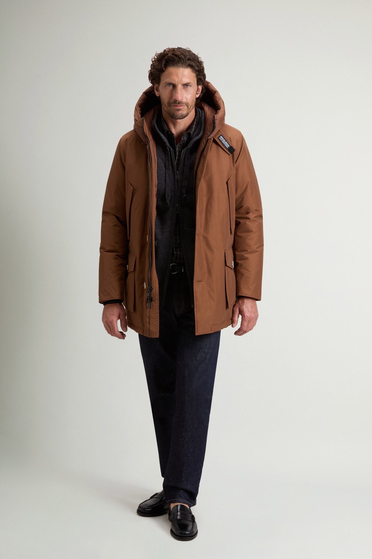 Arctic Parka in Ramar Cloth Brown photo 2 | Woolrich