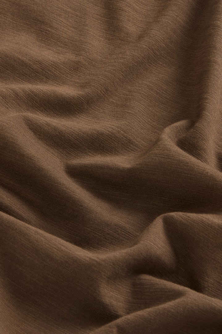 SLUB LOGO POLO Marron photo 7 | Woolrich