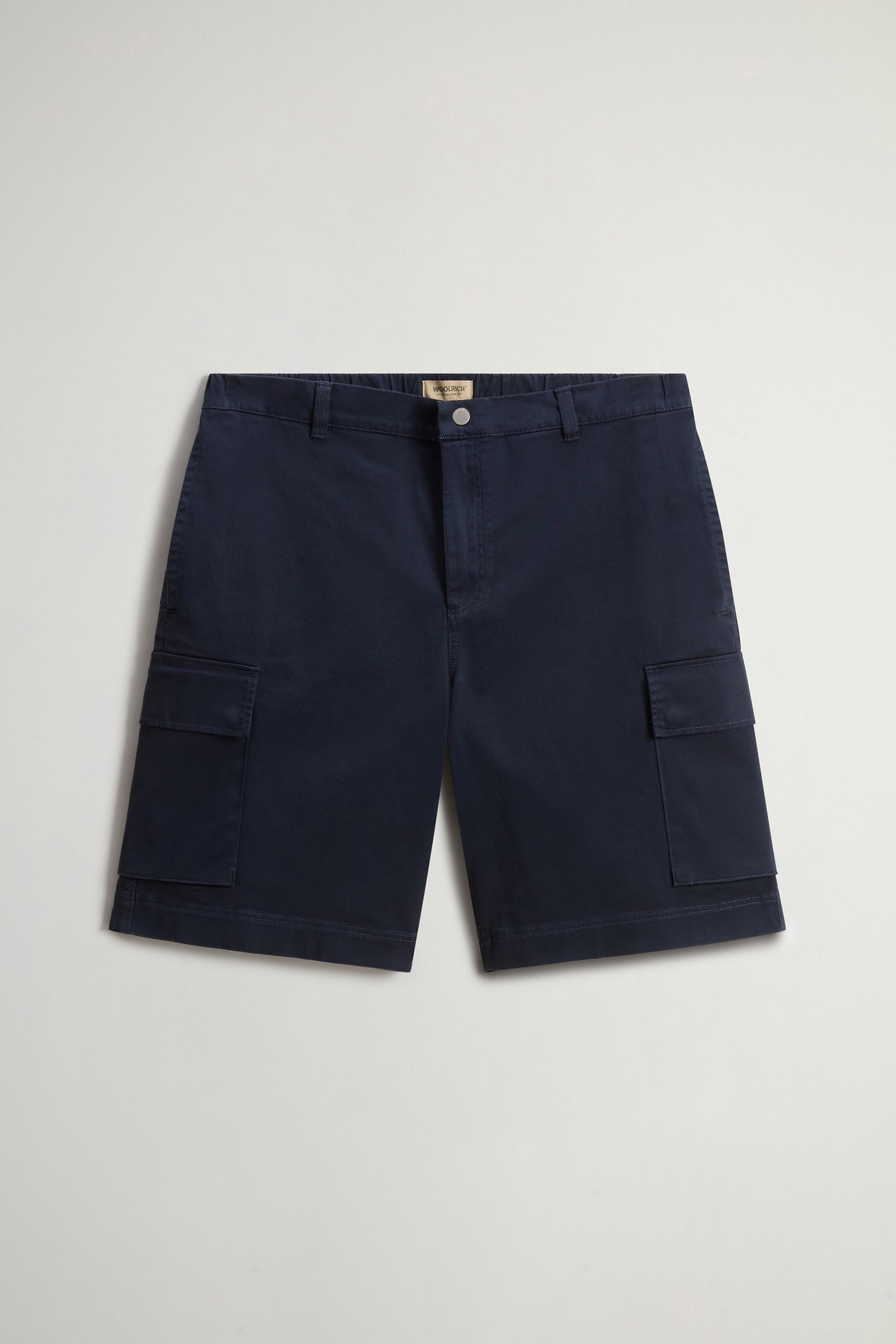 COTTON TWILL CARGO SHORT GD Blue photo 3 | Woolrich