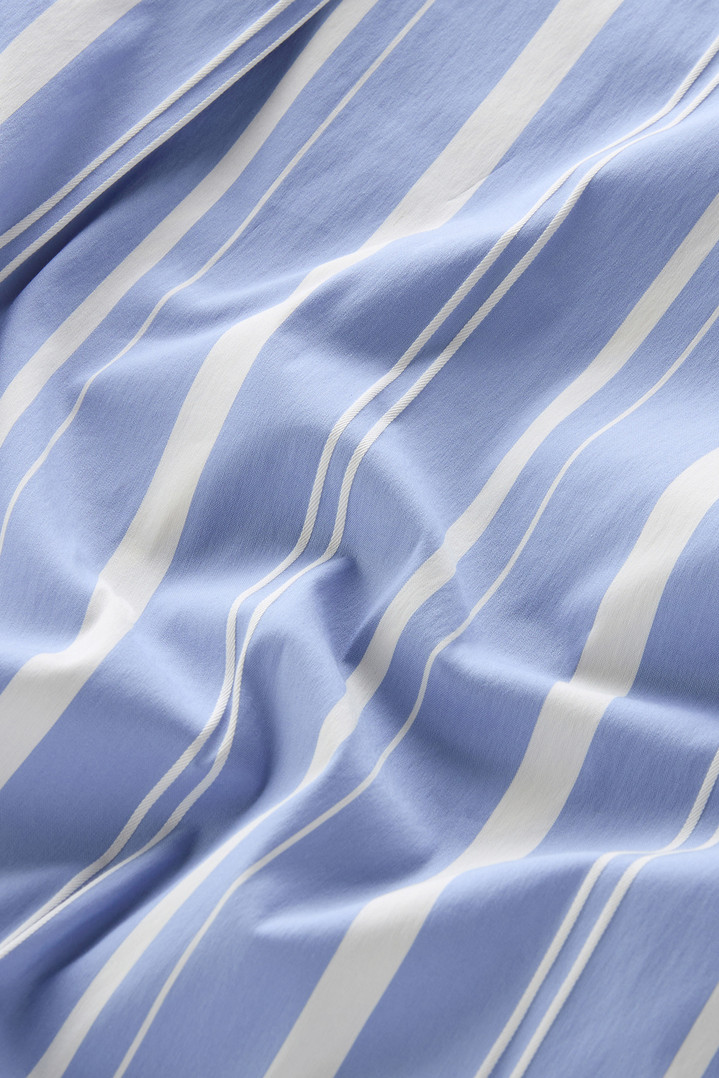 Striped Cotton Fleece Poplin Shirt Multicolor photo 4 | Woolrich