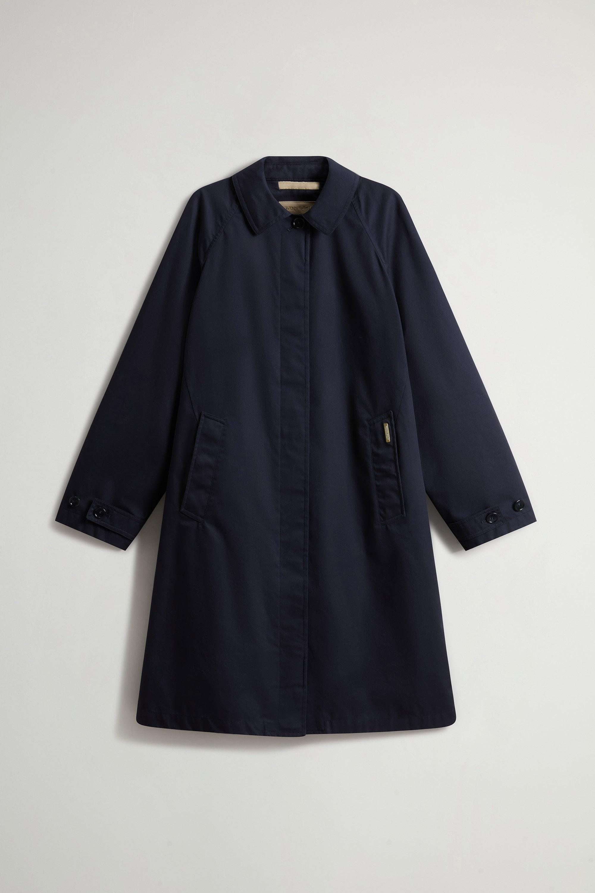 Trench Coat in Pure Cotton Blue photo 5 | Woolrich