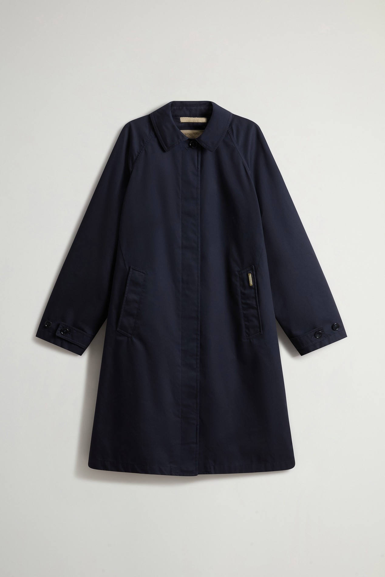 Trench Coat in Pure Cotton Blue photo 5 | Woolrich